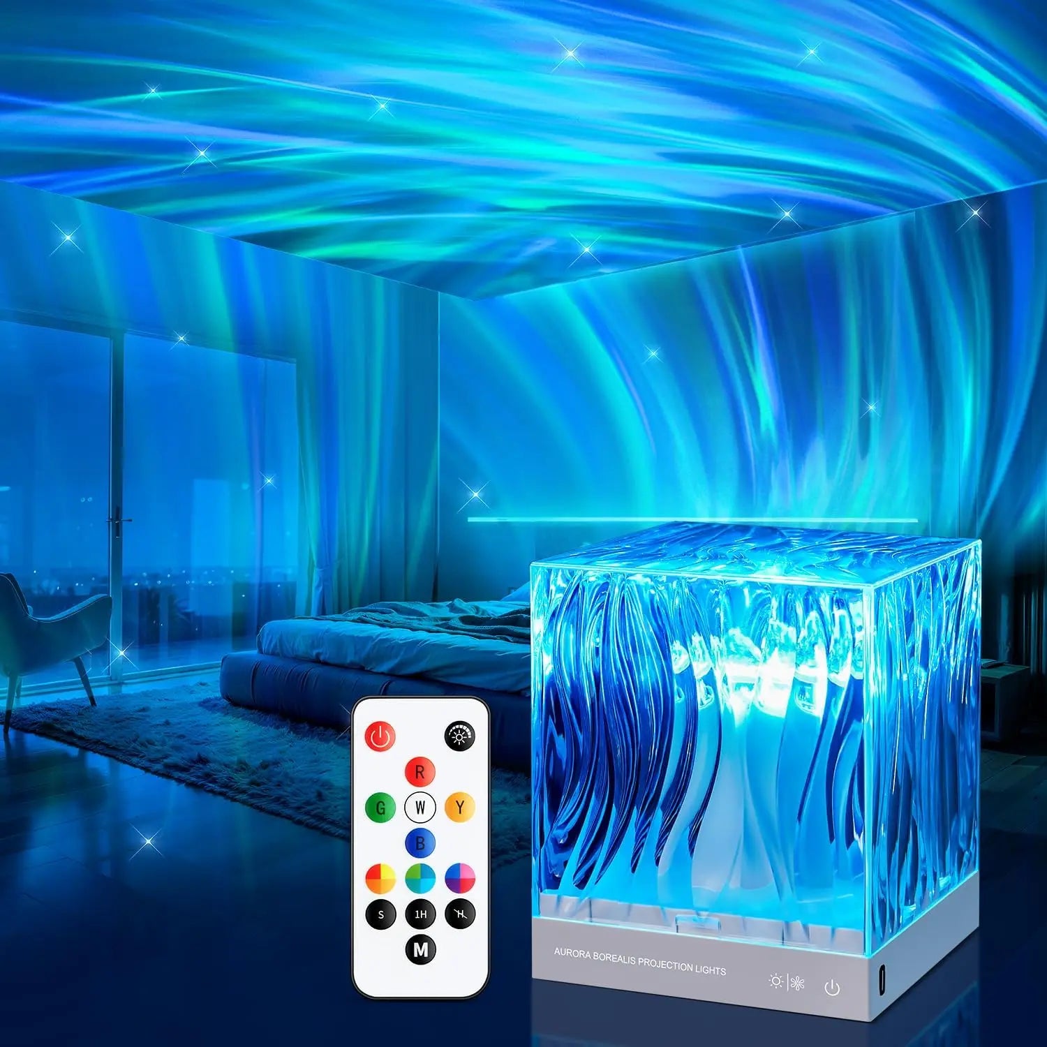 AuroraGlow™ — Borealis Projection Lamp